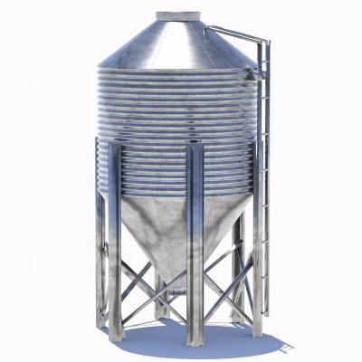 China Poultry Farm Chicken Feeding Silo 10Tons Automatic Feeding Transport Running System For Fully Automatic Chicken Feeding System for sale