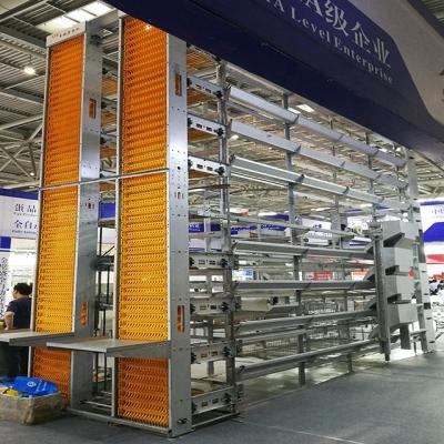 China 2019 Hot Sale 6 Tiers Full Automatic H-frame Full Automatic Chicken Layer Cage System For Chicken Cages for sale