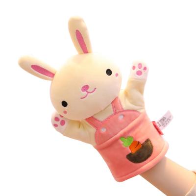 China Factory wholesale custom lovely cute hand puppet plush cartoon plush animal toy for sale