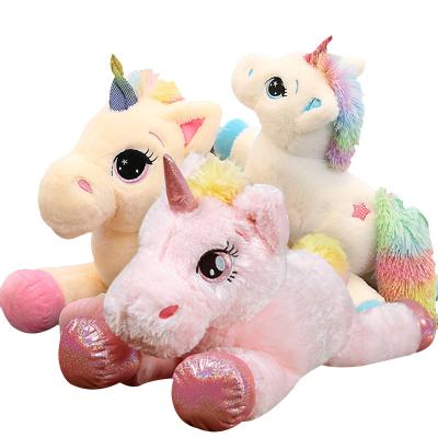 China Children Accompany Classical Soft pp cotton plush rose baby Unicorn Plush Toy 40cm 60cm 80cm 100cm 120cm Fty direct big manufacturer for sale