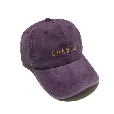 China High Quality Custom Made Unisex Washed Baseball COMMON CapUnstructured Emb Adjustable Vintage Logo 6 Panel Cotton Dad Hat for sale