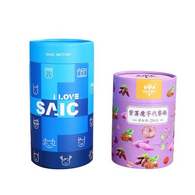 China High Quality Recyclable Cosmetics Packaging Paper Tea Paper Cans Custom Logo Gift Paper Tube for sale