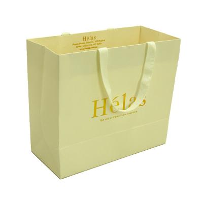 China Large Recyclable Cheap Recycled Custom Shopping Paper Gold Foil Wrapping Gift Bags Printed Logo for sale