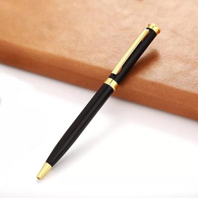 China Promotional Pen Best Writing Hotel Branded Printed Pen Customized Logo Advertising Promotion Slim Metal Ballpoint Pen for sale