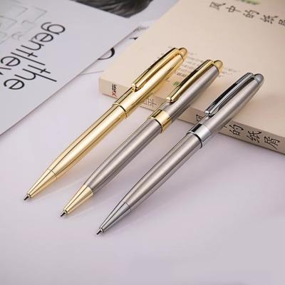 China Promotional Ball Pen Gold Twist Pen High Quality Luxury Custom Logo Gold Metal Pen Personalized for sale