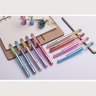 China Promotional Gift Glitter Pen High Quality Floating Fountain Pen Metal Luxury With Glitter for sale