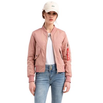 China 2021 Casual Long Sleeve Cotton Zipper Jacket Anti-Wrinkle Thick Warm Jacket For Spring And Autumn Jacket Baseball Women Solid Color for sale