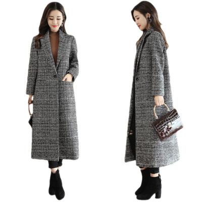 China 2021 Wholesale Casual Style Anti-shrink Women's Spring Fashion Autumn Warm Long Sleeve Lapel Women's Coat Long Wool Gap for sale