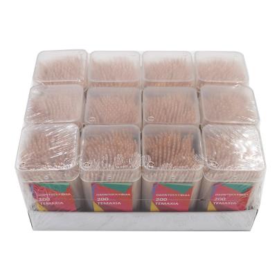 China Disposable Wooden Material and Feature Stocked Wooden Toothpicks for Russia High Quality Wooden Tooth Pick for sale