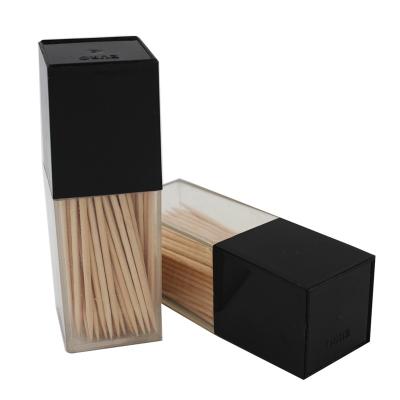 China China Disposable Toothpick Factory Customized 2.0*65mm Two Side Strongest Wooden Toothpick for sale