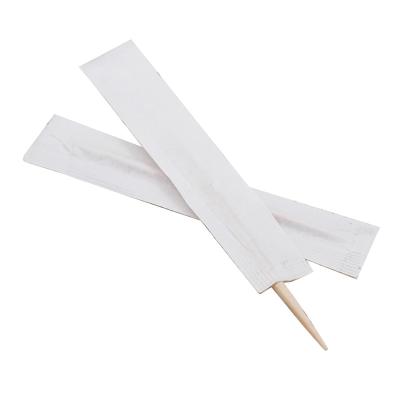 China Factory Direct SALE 2.0x65mm Different Disposable Paper Wrapped Bamboo Toothpicks for sale