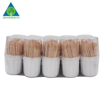 China Disposable promotional for bamboo moso tooth pick, advertising toothpick for daily life for sale