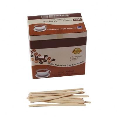 China Eco-Friendly Sustainable Disposable Food Grade Hot Sale Product Birch Wooden Coffee Stirrer for sale