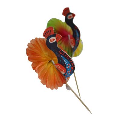 China Disposable Chinese Supplier Decorative Cocktail Picks Customized Wooden Umbrella Picks for sale