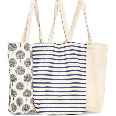 China 100% Eco-Friendly Reusable Groceries Cotton Canvas Tote Bag for sale