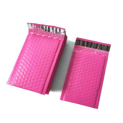 China Poly Bubble Mailer Envelope Shockproof / Waterproof / Lightweight Pink Airmail Bags for sale