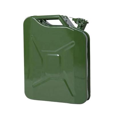 China Wholesale 20 Liter Stainless Steel Metallic Gasoline Petrol Jerry Can for sale