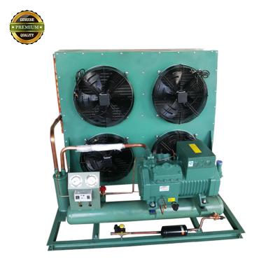 China JZ03 Hotels 12 Hp Outdoor Air Compressor 3 Single Phase 220V 4H-25.2-40 Cooled Condensing Unit Sale for sale