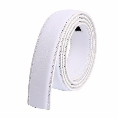 China Split Metal No Buckle New Design Replacement Leather Belt Strap With Low Price for sale