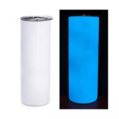 China Travel Viable Steel Lean Color Changing Double Wall 20oz Glow In The Dark Sublimation Tumbler Mugs Mug Bulk for sale