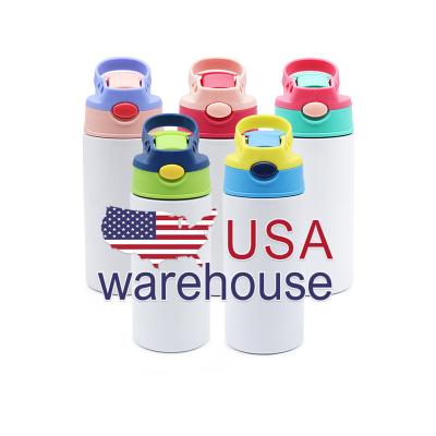 China American Style Food Grade Stainless Steel Tumbler Double Wall With Bpa Free Colorful Kids Bottle 12oz Sublimation Kids Tumbler for sale