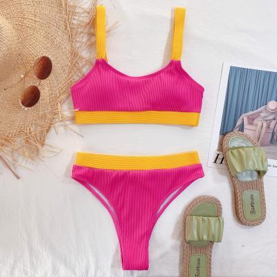 China Breathable Commercial Swimwear Crochet Swimsuit Bikini Slit Insurance Micro Swimwear Set for sale