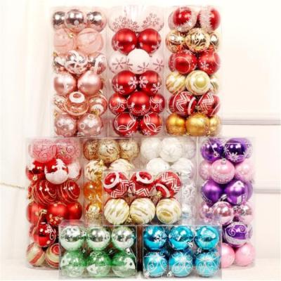 China Beautiful Colorful Christmas Decoration Supplies Tree Decoration Christmas Ball for sale