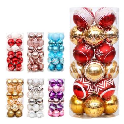 China Beautiful colorful Christmas decorations tree balls Christmas ornament for sale