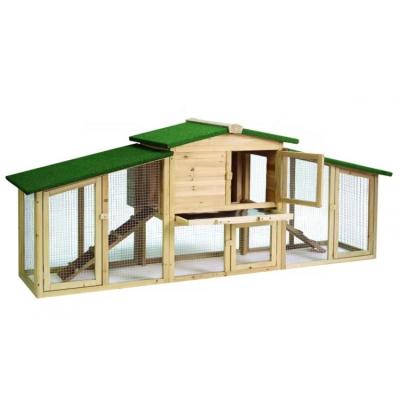 China Viable Wholesale Cheap Large Wooden Rabbit Hutch Hen House Chicken Coop for sale