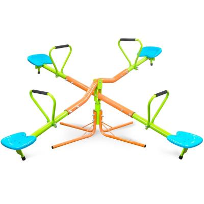 China Wholesale Metal Plastic 360 Degree Swivel Kids Playground Seesaw Indoor Or Outdoor for sale