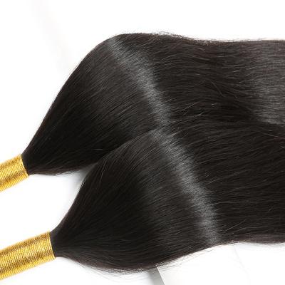 China Raw Unprocessed Virgin Remy Hair Extension Top Quality 100% Virgin Cuticle Aligned Straight Brazilian Loose Hair Double Drawn Hair Bundles for sale