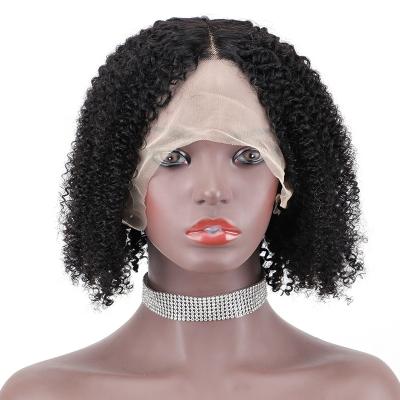 China Hot Sale Jerry Curl Human Hair Wigs 100% Women's T Color Brazilian Lace Closure T Front Wigs for sale