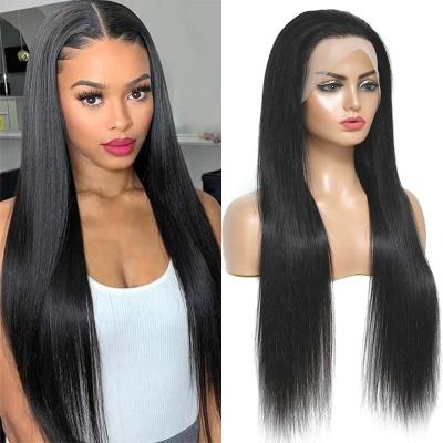 China Wholesale Silky Straight Wave Cuticle Aligned Natural Hairline Human Hair Wig 13x6 Virgin Brazilian Hair HD Lace Front Wigs for sale