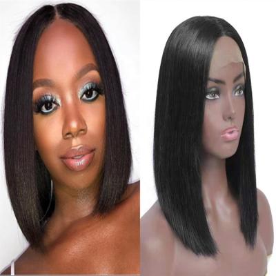 China Silky Straight Wave Colored Women Bone Unprocessed Brazilian 100% Virgin Human Hair 4x4 Lace Wig Transparent Swiss Hair Wigs Unprocessed for sale