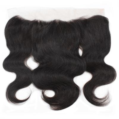 China Unprocessed Brazilian Body Wave Virgin Cuticle Aligned Hair 13*4 Frontal Lace Frontal Hair Body Wave Closure Hair Extension for sale