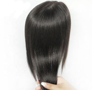 China 100% Unprocessed Natural Black Virgin Brazilian Hair Cuticle Aligned Transparent Hair Topper For Women Human Hair Lace Frontal for sale