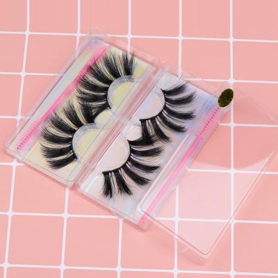 China Real 3d 25mm eyelashes custom eyelash packaging wholesale colorful handmade mink eyelashes for sale