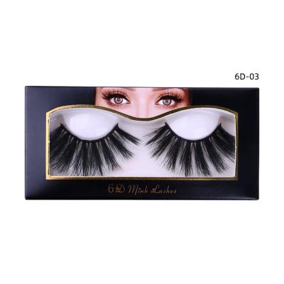 China Vendor Colored Individual Eyelash Extension 25mm Luxury 6d Mink Lashes for sale