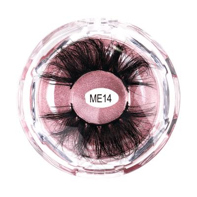 China Fair Thick And Beautiful Eyelashes Wholesale 3d False Magnetic Mink Lashes New York Seller Eyelash Woman Makeup 25mm for sale