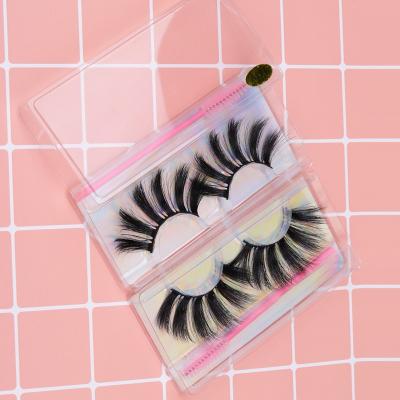 China 25mm Colorful High Quality False 3D Mink False Eyelashes Wholesale Custom Packaging Boxes for sale