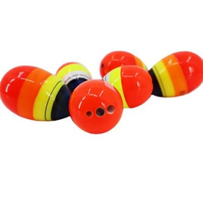 China China Manufacturer High Buoyancy Plastic Bobber Floats ABS Oval Bobbers Double Hole Pendant Fishing Float for sale