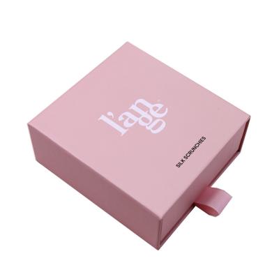 China Cosmetic Custom Logo Eco Friendly Cardboard Ribbon Sliding Drawer Gift Cosmetics Perfume Packaging Paper Box for sale