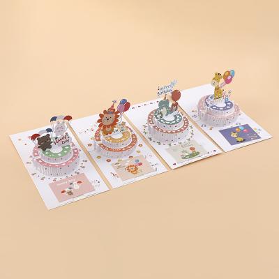 China Custom Three-Dimensional Christmas Blessing Card Wedding Greeting Cards Florist Gift Birthday Cards for sale