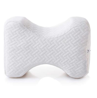 China Memory Sleep Memory Foam Cutout Space Knee Orthopedic Pillow For Leg Support Knee Pain Relief for sale