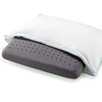 China New Design Memory Bamboo Charcoal Infused Memory Foam Loft Pillow With Down-Alternative Fiber Fill for sale