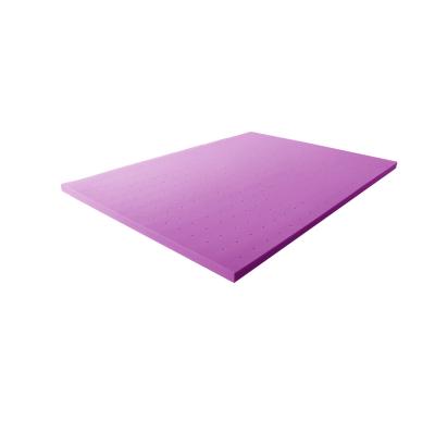 China High Quality Lavender Hypoallergenic Memory Foam Slab Infused Airy Mattress Topper For Hotel And Bedroom for sale