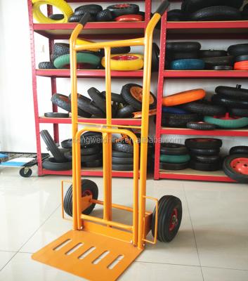 China HT1827 China Farm Trucks Double Wheel Warehouse Easy-Transport Hand Cart for sale