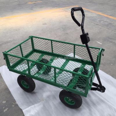 China Heavy Duty Steel Tools Dump Utility Garden Cart for sale