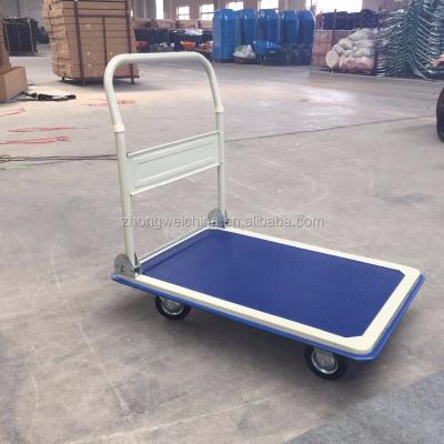 China PH300 Heavy Duty Folding Tools Four Wheels Platform Hand Truck for sale