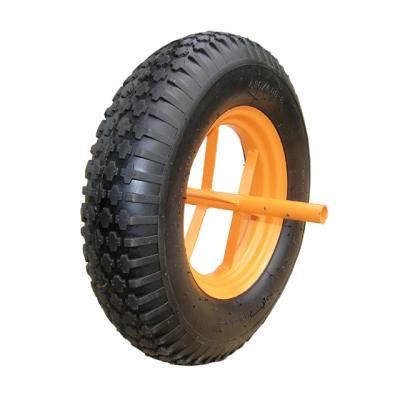 China 16inch durable pneumatic rubber wheel 4.00-8 for wheelbarrow WB6400 for sale